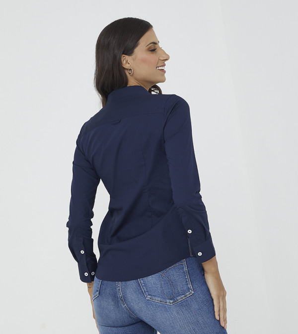 Beverly Hills Polo Club  Clothing - Navy Shirts