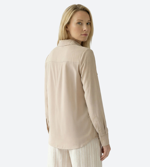 Beverly Hills Polo Club  Clothing - Taupe Shirts