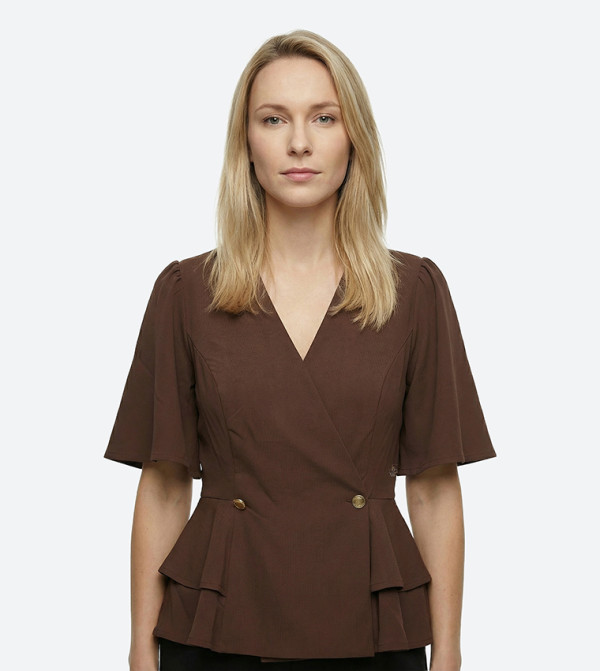 Beverly Hills Polo Club Clothing - Brown Casual Tops