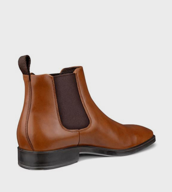 ECCO  Boots - Tan Formal Lace-Up Shoes