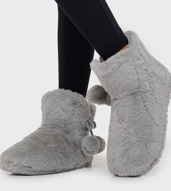 R&B R&B - Grey Bedroom Slippers