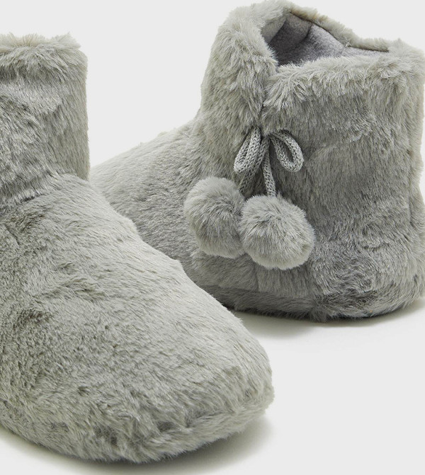 R&B R&B - Grey Bedroom Slippers