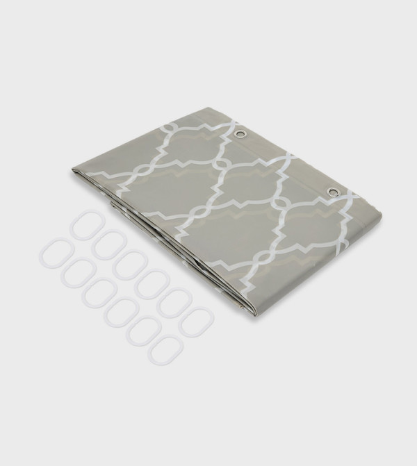 R&B  Bathmats & Curtains - Grey Bathmats & Curtains