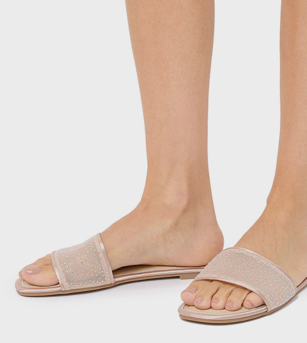R&B R&B - Beige Flat Sandals