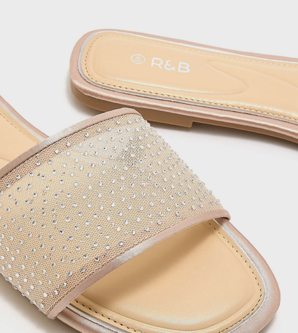 R&B R&B - Beige Flat Sandals
