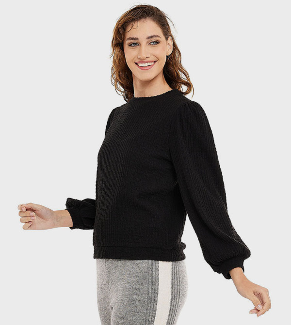 أر آند بي  توبات كاجوال  - أسود Casual Tops
