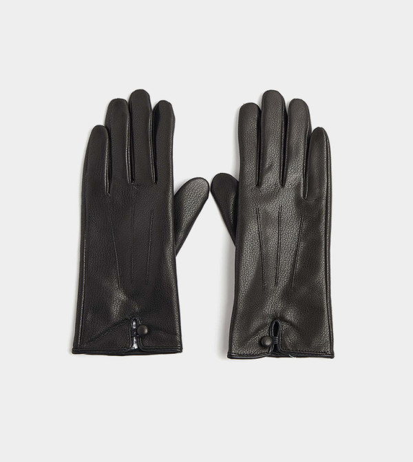 R&B  Gloves - Black Knit