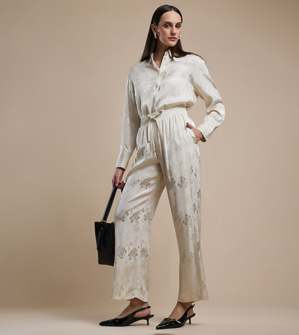 R&B R&B - White Casual Pants