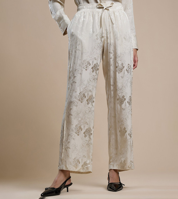 R&B R&B - White Casual Pants