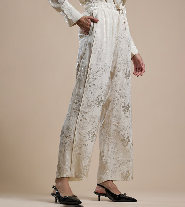 R&B R&B - White Casual Pants