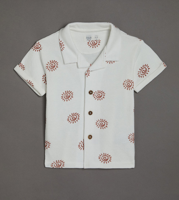 R&B  Shirts & Bottoms - Ivory Shirts & Bottoms