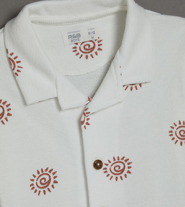 R&B  Shirts & Bottoms - Ivory Shirts & Bottoms