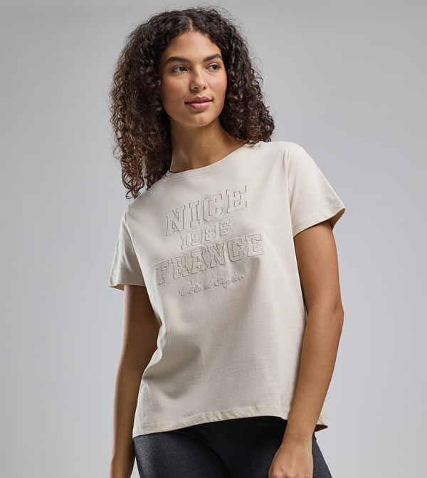 أر آند بي  تيشيرتات  كم قصير  - لحمي Short Sleeve T-Shirts