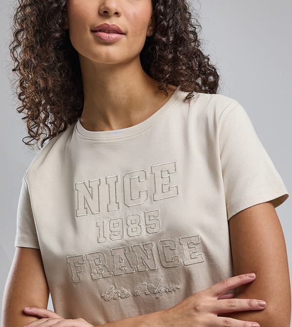 أر آند بي  تيشيرتات  كم قصير  - لحمي Short Sleeve T-Shirts
