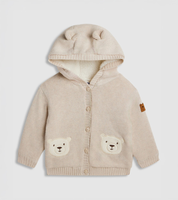 R&B  Clothing - Beige Sweaters & Cardigans