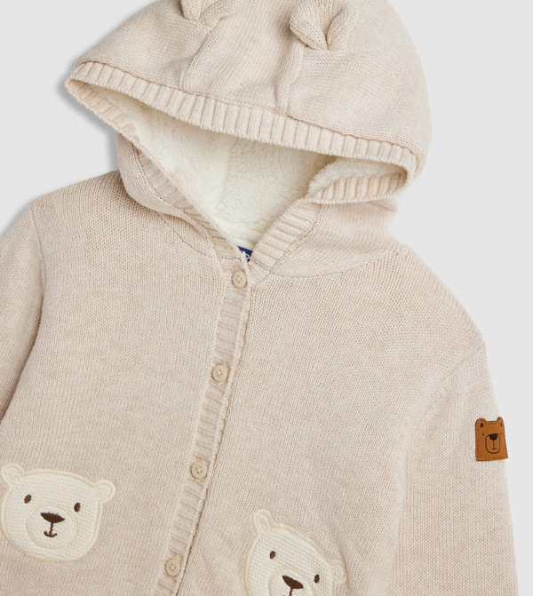 R&B  Clothing - Beige Sweaters & Cardigans