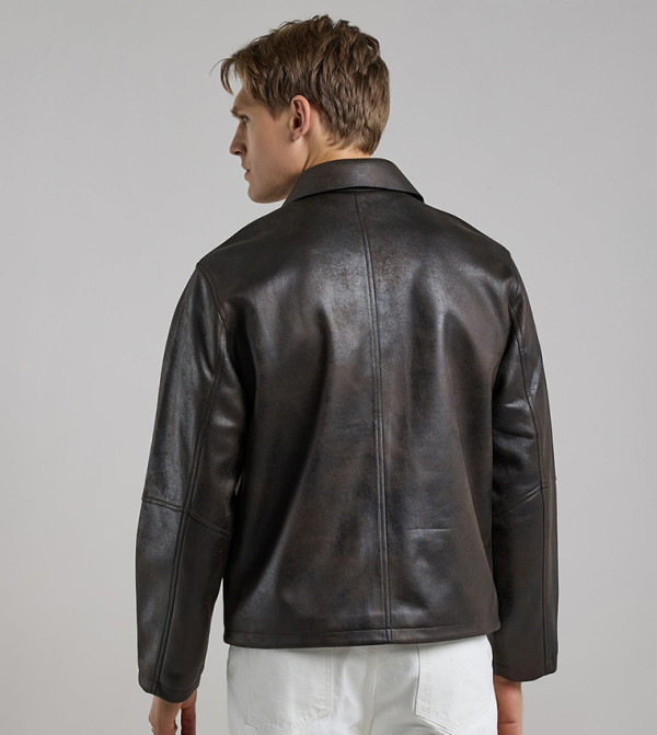 R&B  Jackets & Coats - Brown Casual Jackets