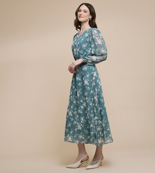 R&B R&B - Green Midi Dresses