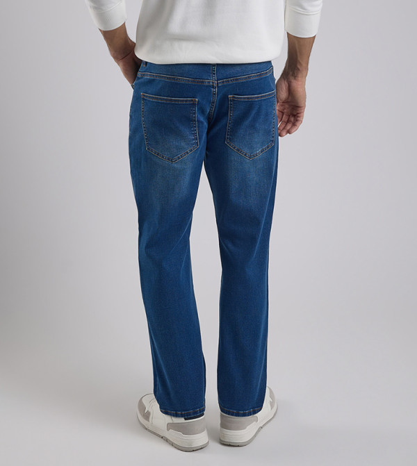 R&B  Jeans - Blue Straight Jeans