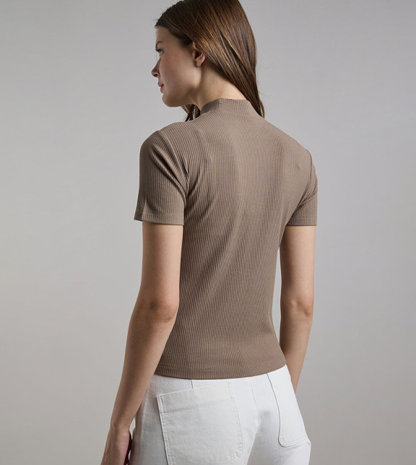 R&B  Clothing - Brown Casual Tops