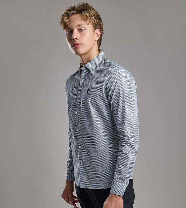 أر آند بي  heatwave-ready-m - أزرق Long Sleeves