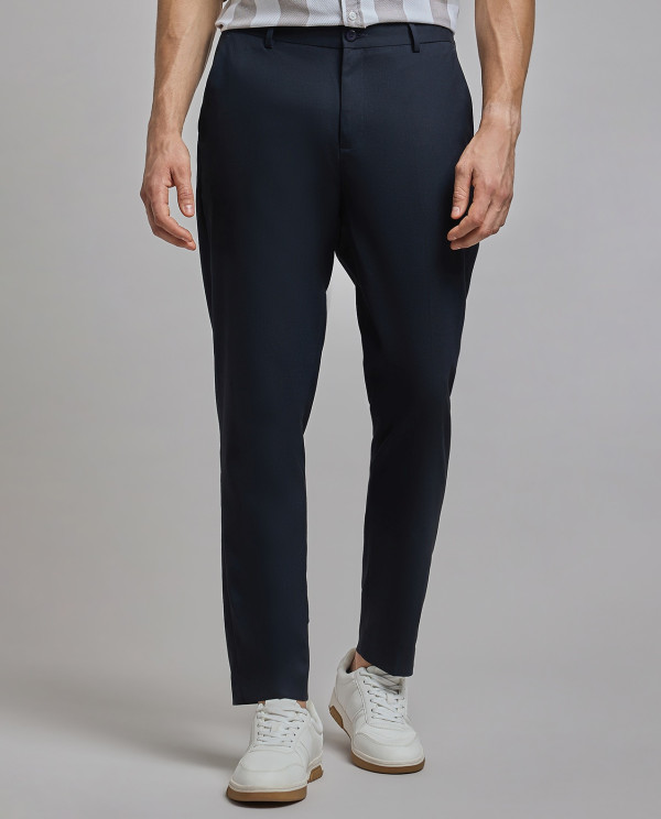 R&B Clothing - NAVY BLUE Casual Pants