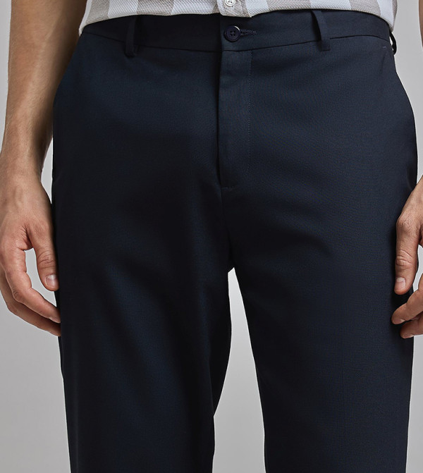 R&B Clothing - NAVY BLUE Casual Pants
