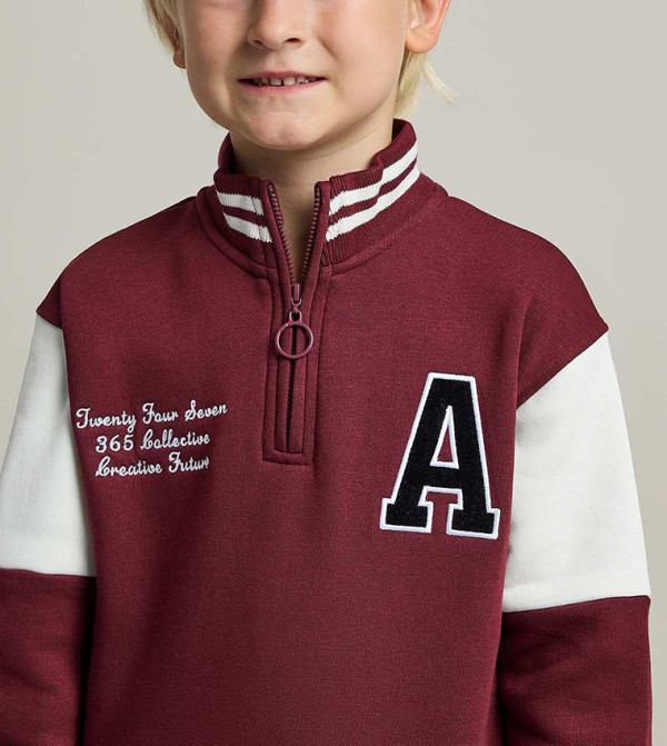 R&B  Winterwear & Outerwear - Red Sweatshirts