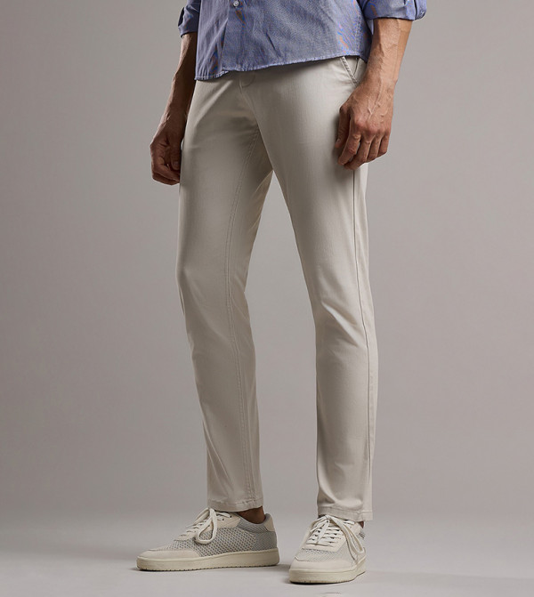R&B R&B - White Chinos