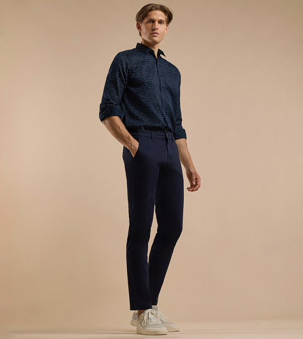 R&B  Chinos - Navy Chinos