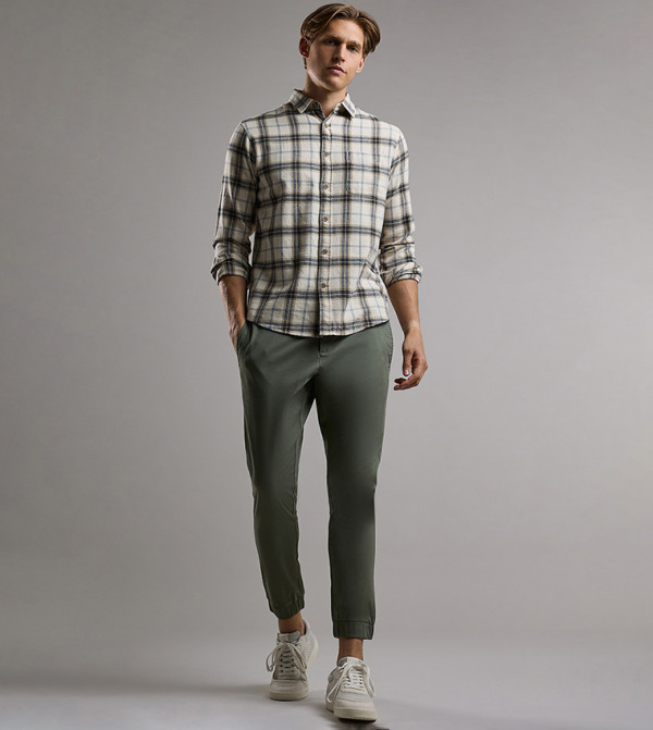 R&B Casual Pants - Green Casual Pants