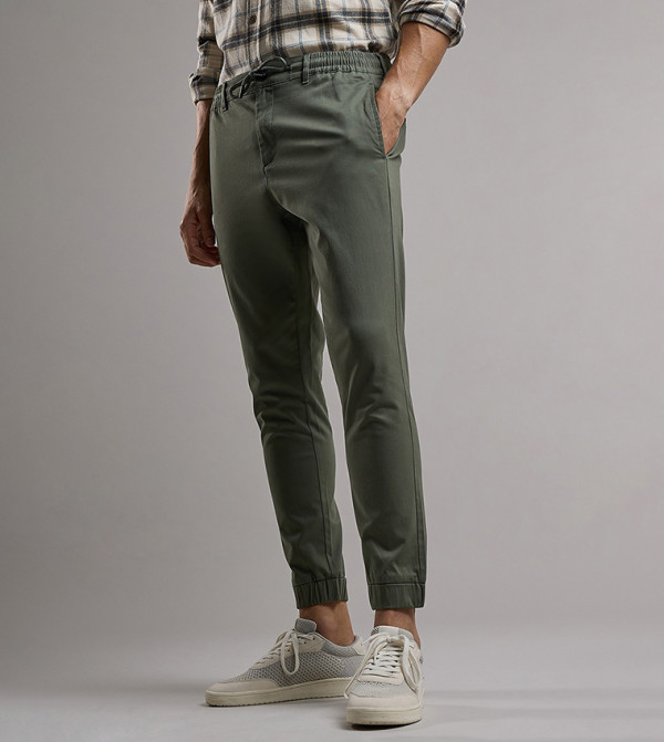 R&B Casual Pants - Green Casual Pants