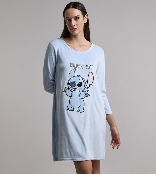 R&B Night Dress & Gowns - Blue Night Dress & Gowns