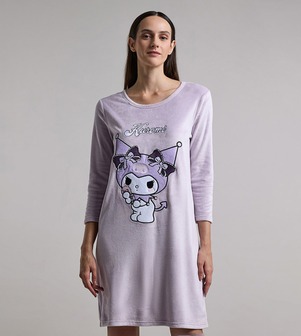 R&B Night Dress & Gowns - Purple Night Dress & Gowns