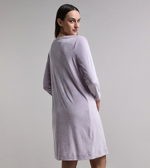 R&B Night Dress & Gowns - Purple Night Dress & Gowns