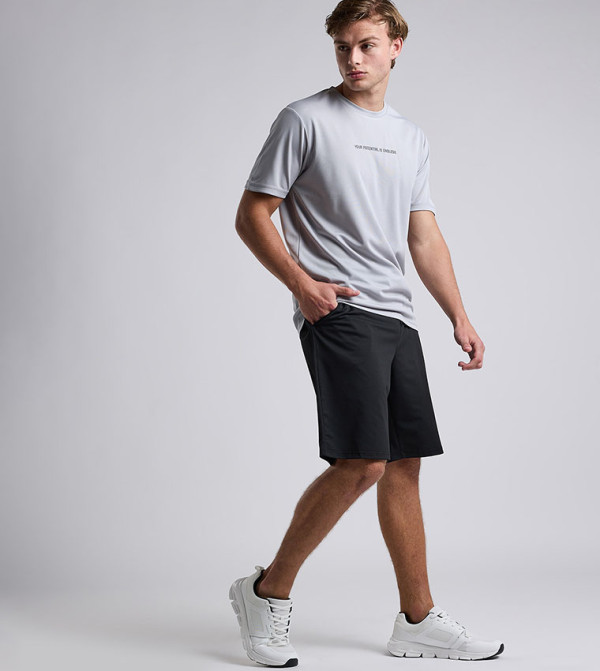 R&B  Sportswear - Grey T-Shirts & Vests