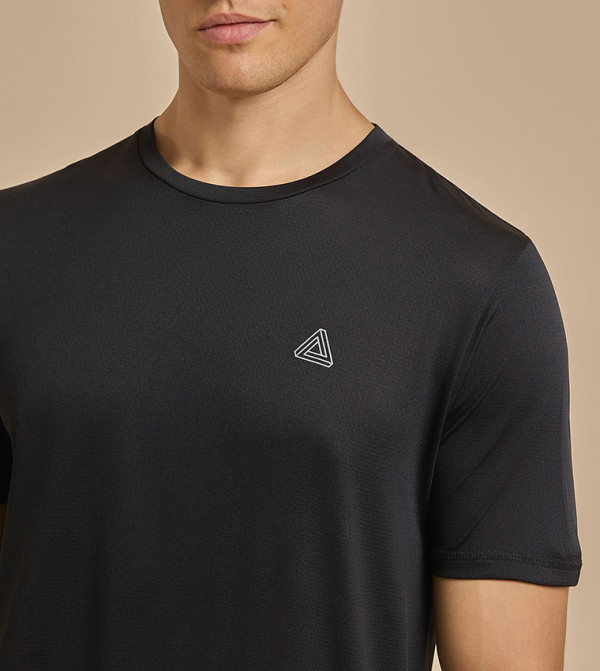 R&B  Sportswear - Black T-Shirts & Vests