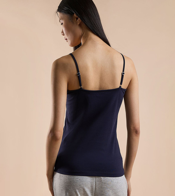 R&B  - Navy Sleeveless Tops