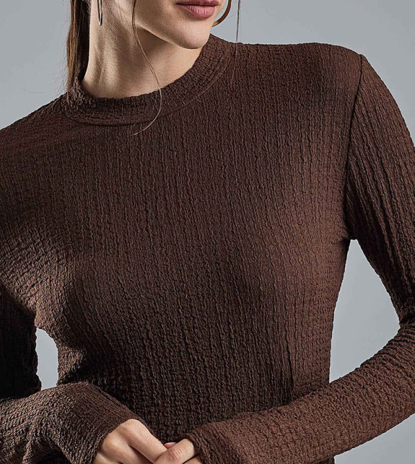 R&B  Dresses - COFFEE Midi Dresses