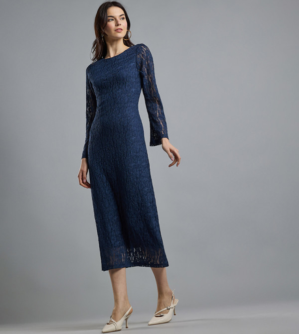 أر آند بي  ملابس - كحلي مزرق  Midi Dresses