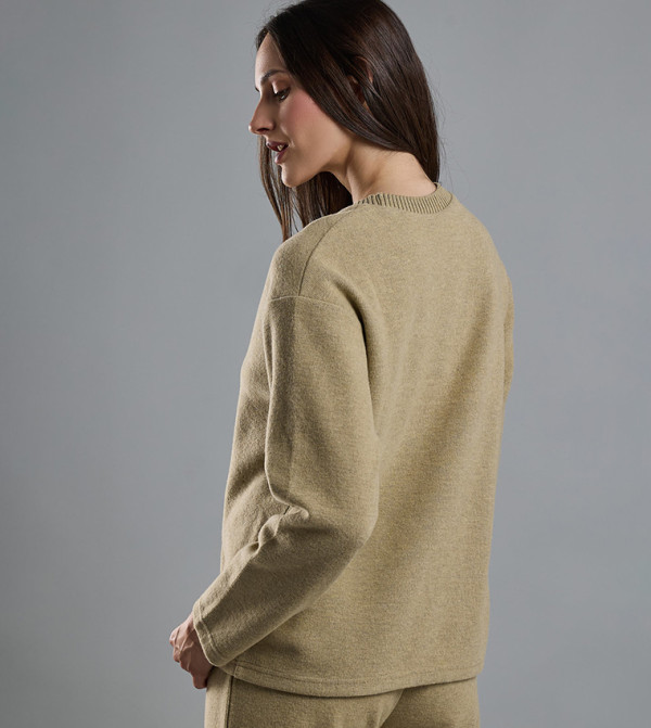 R&B  Hoodies & Sweatshirts - Beige Sweatshirts
