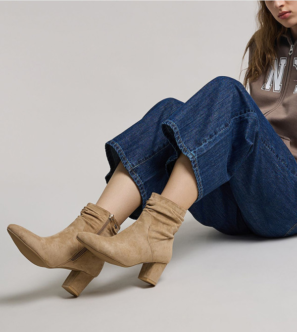 R&B  - Brown Ankle length Boots