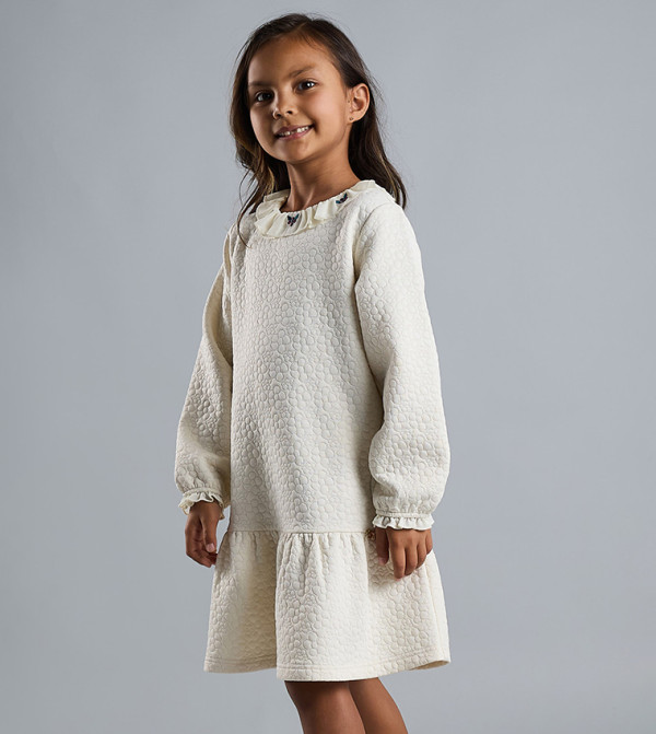R&B  Clothing - Beige Casual Dress