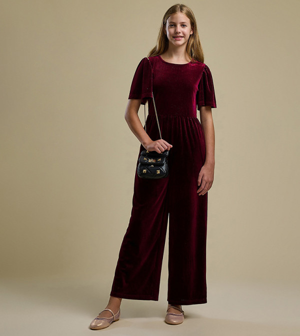 R&B  Baby Essentials - Maroon Jumpsuits