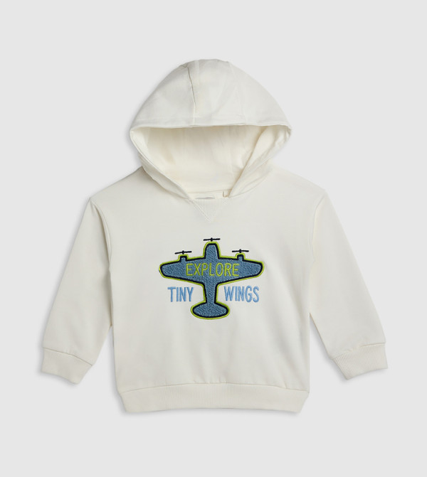 أر آند بي  هودي - أبيض هودي