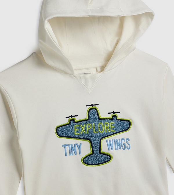 أر آند بي  هودي - أبيض هودي