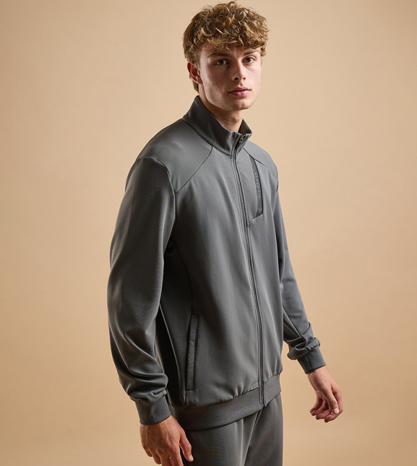 R&B  Casual Jackets - Grey Casual Jackets