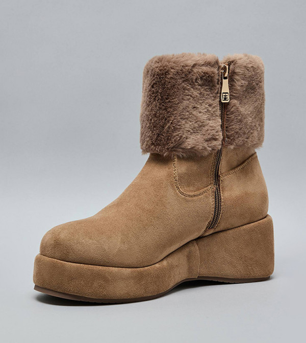 أر آند بي  أبوات - بني  Ankle length Boots