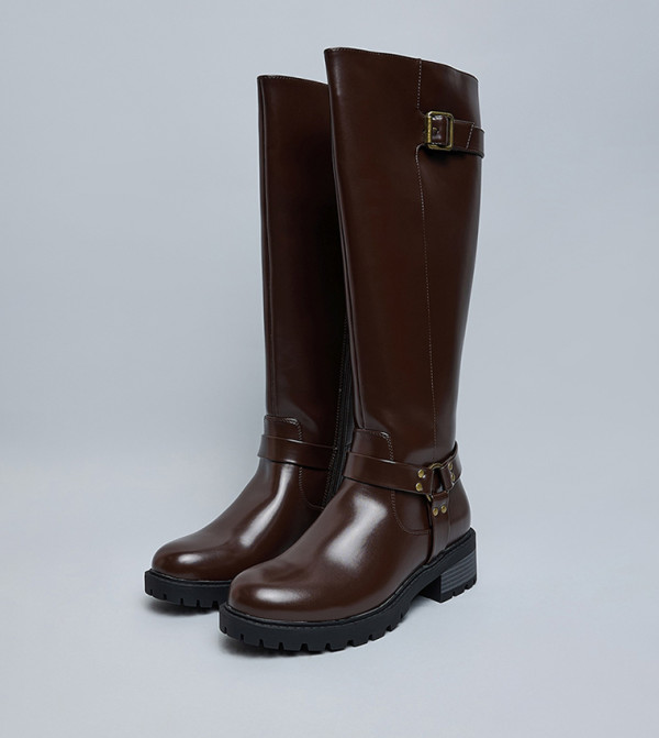 R&B  - Brown Knee length Boots