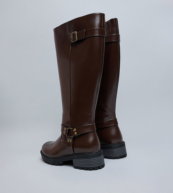 R&B  - Brown Knee length Boots